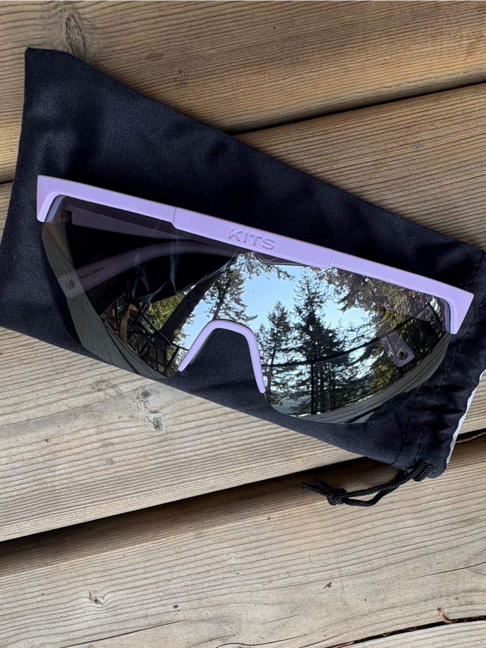 KITS pace sunglasses - Lavender with Silver Mirror Lenses